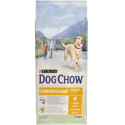 Dog chow complet/classic au poulet - 14kg