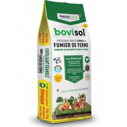 Bovisol fertilisant granulé au fumier de ferme 15 kg + 5 kg gratuits