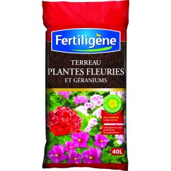 Terreau plantes fleuries et géraniums - 40l